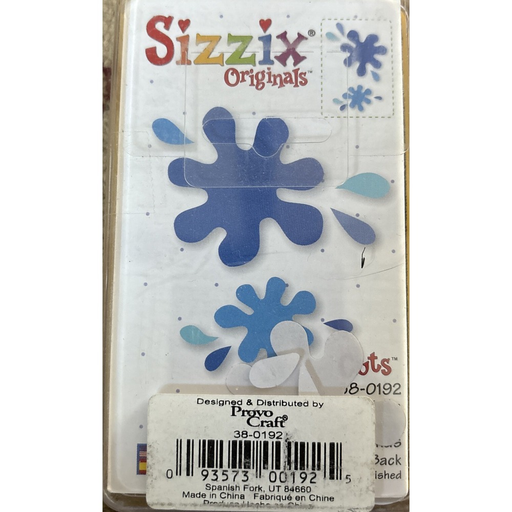SIZZIX ORIGINALS CUTS- 38-0192‎ SPLATS-093573001925